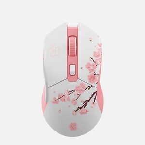 DAREU EM901 Pink Wireless Wired Gaming Mouse, Dual-Mode Rechargeable